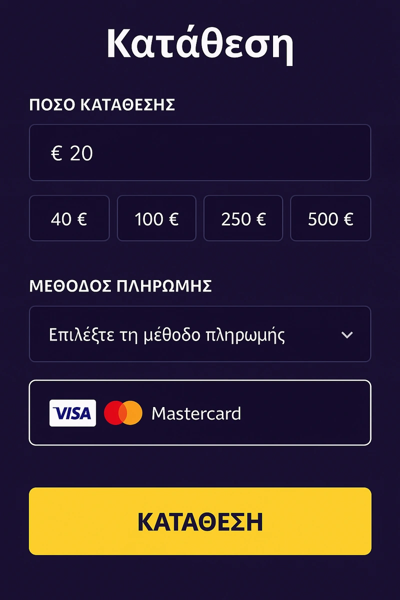 rollingslots deposit form page